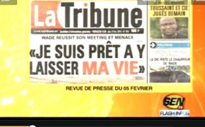 Revue de presse du jeudi 05 février 2015 - Sen Tv
