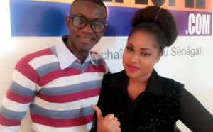 Biaicha en mode tournage avec Cheikh Coka