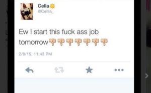 Virée à cause d'un tweet avant même de commencer son job