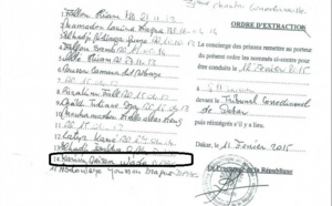 Voici l’ordre d’extraction de Karim Wade "déchiré" par le Palais