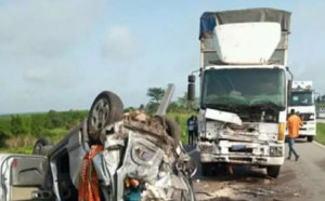 Axe Mékhé-Pire: 03 morts et 12 blessés dans une collision entre un camion et un minicar