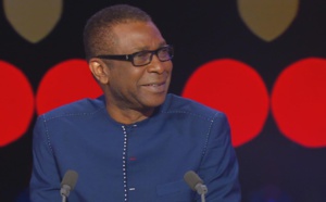 Youssou Ndour « sonkorisé » à Paris, lors de la présentation de son spectacle "Birima"