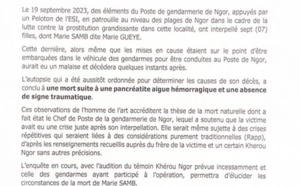 Mort de Marie Guèye à Ngor : Le Procureur révèle les résultats de l’autopsie (Document)
