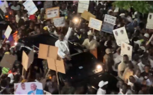 Photos+video: L’accueil triomphal des populations de Tambacounda à Me Sidiki Kaba, ce jeudi