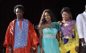Les animateurs de Sen Tv Cheikh Sarr et Alima Ndoye avec Titi