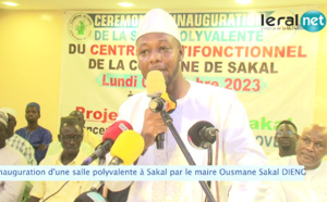 Inauguration d'une Salle polyvalente à Sakal par le Maire Ousmane Sakka Dieng