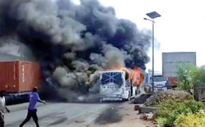 Bus attaqué au cocktail Molotov : Une 5e personne arretée