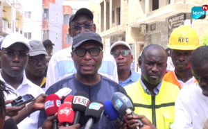 Réhabilitation de la voirie urbaine à Grand-Yoff : Le maire Madiop Diop et Barthélemy Dias ont procédé à une visite de chantier des travaux, ce lundi