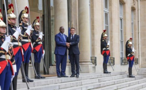 Le Président Macky Sall à l'Elysée : Des questions de coopération bilatérale, au menu de leurs échanges (Photos)