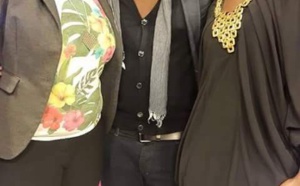 Yoro Ndiaye en toute complicité avec Sophie Diop et Ngoné de la 2stv