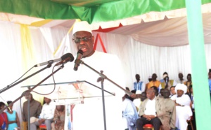 Dicours du Président Macky Sall au lancement des travaux du tronçon routier Dinguiraye-Nioro-Keur Ayib,