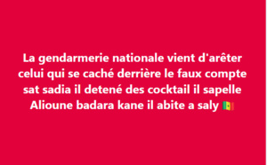 Arrestation d'Alioune Badara Kane (Sat Sadia), pour insultes envers le président de la République et le Général Moussa Fall