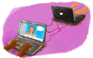 L’amour par Skype, entre l’Europe et l’Afrique