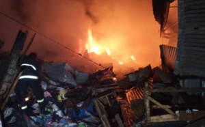 Ziguinchor: Un incendie déclaré au marché Saint-Maur de Boucotte, ce mardi