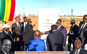 Pôle urbain de Diamniadio: Cérémonie d’inauguration et de baptême des artères