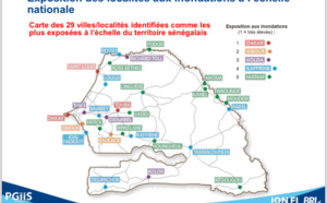 Cartographie des zones à risque d’inondations : 29 villes répertoriées à travers le Sénégal