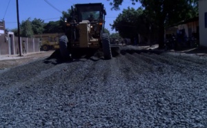 Commune de Bambey / Promovilles : Astou Diokhané, coordonnatrice de Promovilles, a visité les travaux des chantiers