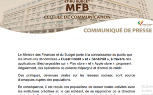 Banques en ligne « Ouest Crédit » et « SénéPrêt »: Le Ministre des Finances et du Budget, alerte sur les pratiques de ces structures