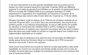 Sortie d'Aly Mané sur l'organisation des Fan Zones: SD CONSULTING, 37 CINQ et MD, annoncent des poursuites judiciaires