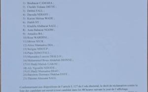 Publiée hier par le Conseil constitutionnel : la liste des candidats à l'élection présidentielle du 25 février 2024