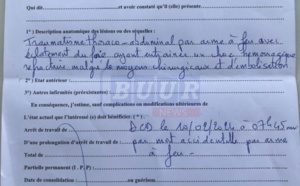 Mort de Modou Guèye: Les révélations du certificat de décès 