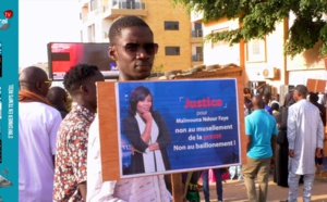 Agression de Maïmouna Ndour Faye : Rassemblement de Soutien devant les Locaux de 7TV