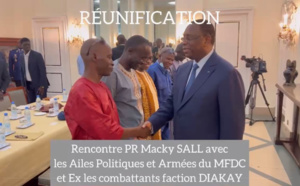 Palais : Macky Sall a reçu des ex-combattants du MFDC