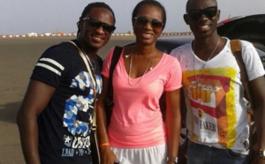 Ngoné Ndour, Pape Diouf et Pape Birahim arrivent en Gambie