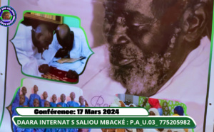 CONFERENCE DAARA INTERNAT SERIGNE SALIOU MBACKE, PARCELLES ASSAINIES, UNITE 3 