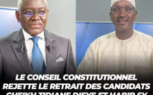 Le Conseil constitutionnel rejette le retrait des candidats Habib Sy et Cheikh Tidiane Dièye de la course présidentielle