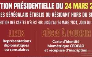 Présidentielle du 24 mars 2024 : Vote des Sénégalais établis ou résidant à l’étranger