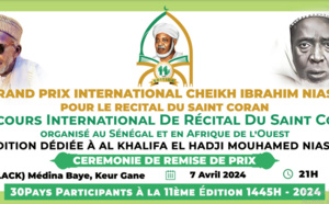 Direct: Finale Récital du Coran, Grand prix international Cheikh Ibrahima Niass
