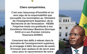 Gouvernement d'Ousmane Sonko : Réaction d'El Hadji Abdourahmane Diouf aprés sa nomination