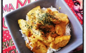 Poulet curry coco : sucré-salé
