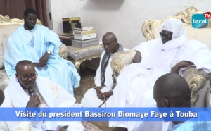 Pour une visite de courtoisie au Khalife général des Mourides : Le président de la République, Bassirou Diomaye Diakhar Faye à Touba