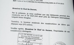 Autorisation de construire autour de l’aéroport : Pape Maël décolle à 7 mètres ( Document )