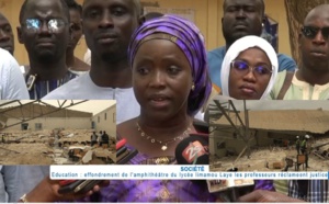 Education / Effondrement de l'amphithéâtre du lycée Limamou Laye : Professeurs et parents d'élèves, réclament justice
