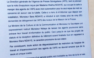 Le contenu gravissime de cette note du Dg de l’Aps qui accable le ministre Mbagnick Ndiaye et le Secrétaire d’Etat Yakham Mbaye