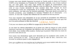 Eclairage de Ahmed Khalifa Niasse : Wade a toujours demandé à Moussa Dadis Camara d'organiser les élections et de partir (Document)