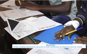 Éducation : 191 362 candidats en lice pour le BFEM, un bon déroulement noté  (Wolof)