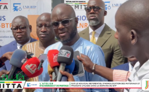 Le ministre des Infrastructures, des Transports terrestres et aériens, El Malick Ndiaye lance l'atelier sur le nouveau référentiel d'homologation des matériaux de construction