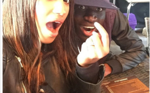  Cheikhou Kouyaté dans les bras Fanny Neguesha