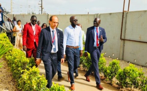 Photos : Malick Ndiaye, ministre des Transports, visite les installations du TER