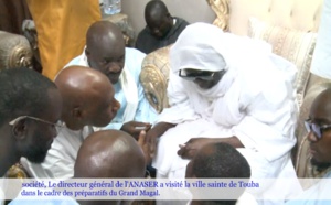 Magal de Touba: le Dg de l'ANASER rencontre le Khalife Général des Mourides et appelle à la prudence pour éviter les accidents