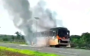 DDD : Le bus de la ligne Salémata- Kédougou a pris feu ce matin