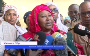 Grand Magal de Touba: Maimouna Dièye, ministre de la famille et des solidarités, reçue par le Khalif gèneral des mourides