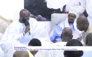 Grand Magal de Touba : Dakar Dem Dikk mobilise 243 bus pour faciliter le transport des pèlerins 