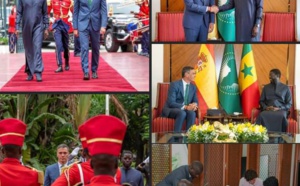 Le Président de la République, Bassirou Diomaye Faye, a reçu le Président du gouvernement du royaume d'Espagne, Pedro Sanchez, ce jeudi
