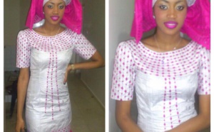 Cathy Chimère Diaw dans une belle tenue traditionnelle 