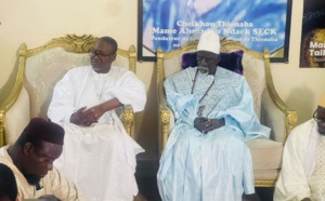 Photos: Papa Toby Gaye, DG de la Sénélec, poursuit sa visite à Thiénaba, auprès du Khalife Serigne Assane Seck